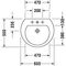 Duravit Waschtisch DARLING NEW m ÜL HLB 1 Hahnloch 650x550mm weiß