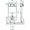 Schell WC-Montagemodul MONTUS C 90 BH 115cm, mit UP-Spülkasten 8 cm