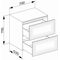 Keuco Sideboard EDITION 11 sw gebürstet Beleuchtung 700x700x535mm