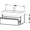 Duravit Waschtischunterbau KETHO 440x950x410mm basalt matt