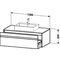 Duravit Waschtischunterbau KETHO 550x1200x426mm weiß matt