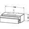 Duravit Waschtischunterbau KETHO 550x1200x426mm basalt matt