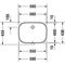 Duravit Einbauwaschtisch D-CODE m ÜL o HLB 560x400mm ohne Hahnloch weiß