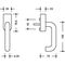 Fenstergriff 111PBFGA.1 PA 98 signalweiß 40mm abschl.HEWI