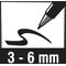 uni-ball Marker uniPROCKEY 159051 Keilspitze blau