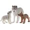 Wolfsmutter mit Welpen