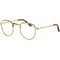 Pu-Lesebrille, gold
