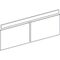 Geberit Schubl-/Fr-Set RENOVA PLAN Untschra. f Möbelwaschtisch 1300mm weiß