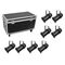 EUROLITE Set 8x LED PAR-64 COB RGBW 120W Zoom sw + Case