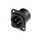 HICON XLR Einbaustecker 3pol HI-X3DM-M