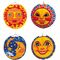 Lampion Sonne & Mond & Sterne sort. 25cm