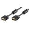 Full HD SVGA Monitorverlängerung 15 pol. HD Stecker 15 pol. HD Buchse 3m schw.