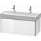 Duravit Waschtischunterbau XSQUARE 397x984x460mm taupe supermatt