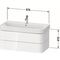 Duravit WTU HAPPY D.2 PLUS 975x490mm 2 Schubk ta s-matt ES NB mitte