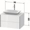 Duravit Waschtischunterbau XVIU 800x550mm sw ma / we s-matt ES NB mitte