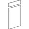 Geberit Tür/Front-Set RENOVA PLAN Unterschrank für HWB 360mm lava