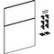 Geberit Schubladenfront-Set iCon für Seitenschrank, 450mm weiß glänzend