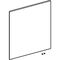 Geberit Tür iCon f Hänges. quadrat. 450mm weiß glänzend