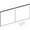 Geberit Schubladenfront-Set ACANTO für Waschtischunterschrank, 1200mm weiß