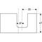 Geberit Waschtischplatte ONE Auss re 900x30x470mm sa-gr lack hgl