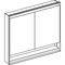 Geberit Spiegelschrank ONE m ComfortLight 2 Türen Nische 1050x900mm