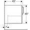 Geberit Unterschrank BAMBINI für WT, 1 Tür, 600mm weiß