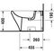 Duravit Stand-Bidet DURASTYLE m ÜL HLB 370x630mm 1 Hahnloch weiß WG