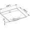 Keuco Keramik-Waschtisch EDITION 11 438x12x438mm m 1L-Boh we