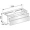 Keuco Waschtischunterbau EDITION 400 1400x546x535mm o HL-Boh ant