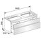 Keuco Waschtischunterbau EDITION 400 1400x546x535mm m HL-Boh ant