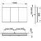 Keuco Spiegelschrank ROYAL MODULAR 2.0 Breite 1500mm Höhe 900mm Tiefe 120mm