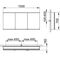 Keuco Spiegelschrank ROYAL MODULAR 2.0 Breite 1500mm Höhe 700mm Tiefe 160mm