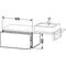 Duravit Konsolenunterschrank L-CUBE 400x820x547mm weiß matt