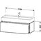 Duravit Waschtischunterbau L-CUBE 394x1184x459mm weiß hochglanz