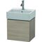Duravit Waschtischunterbau L-CUBE 400x434x341mm Anschlag links pine silver