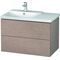 Duravit Waschtischunterbau L-CUBE 820x481x555mm eiche kaschmir