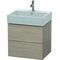 Duravit Waschtischunterbau L-CUBE 544x584x459mm pine silver