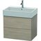 Duravit Waschtischunterbau L-CUBE 544x684x459mm pine silver
