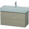 Duravit Waschtischunterbau L-CUBE 544x984x459mm pine silver