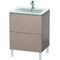 Duravit Waschtischunterbau L-CUBE 620x481x704mm eiche kaschmir