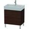 Duravit Waschtischunterbau L-CUBE 582x684x459mm nussbaum gebürstet