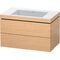Duravit Waschtischunterbau L-CUBE m WT Vero Air 500x800x480mm o HL Ei geb