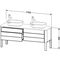 Duravit Waschtischunterbau LUV 743x1783x570mm lichtblau seidenmatt