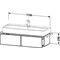 Duravit Waschtischunterbau VERO AIR 298x1184x431mm flannel grey seidenmatt