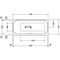 Duravit Rechteck-Whirlwanne HAPPY D.2 180 l 170x75 we 1 RS links Air-System