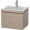 Duravit Waschtischunterbau L-CUBE m WT Vero Air 500x600x480mm o HL pi silv