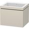 Duravit Waschtischunterbau L-CUBE m WT Vero Air 500x600x480mm o HL taupe
