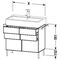 Duravit Waschtischunterbau VERO AIR 581x484x431mm weiß hochglanz