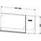Duravit Spiegel VERO m Abl. 800xbis 400x142mm weiß hochglanz