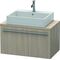 Duravit Konsolenunterschrank X-LARGE 440x800x478mm pine silver